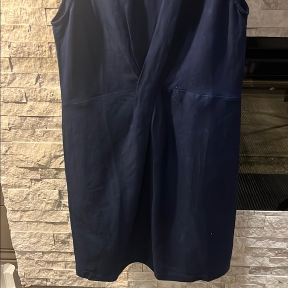 NWT LOFT Blue Linen Blend Sheath Dress size 12 - Picture 7 of 11